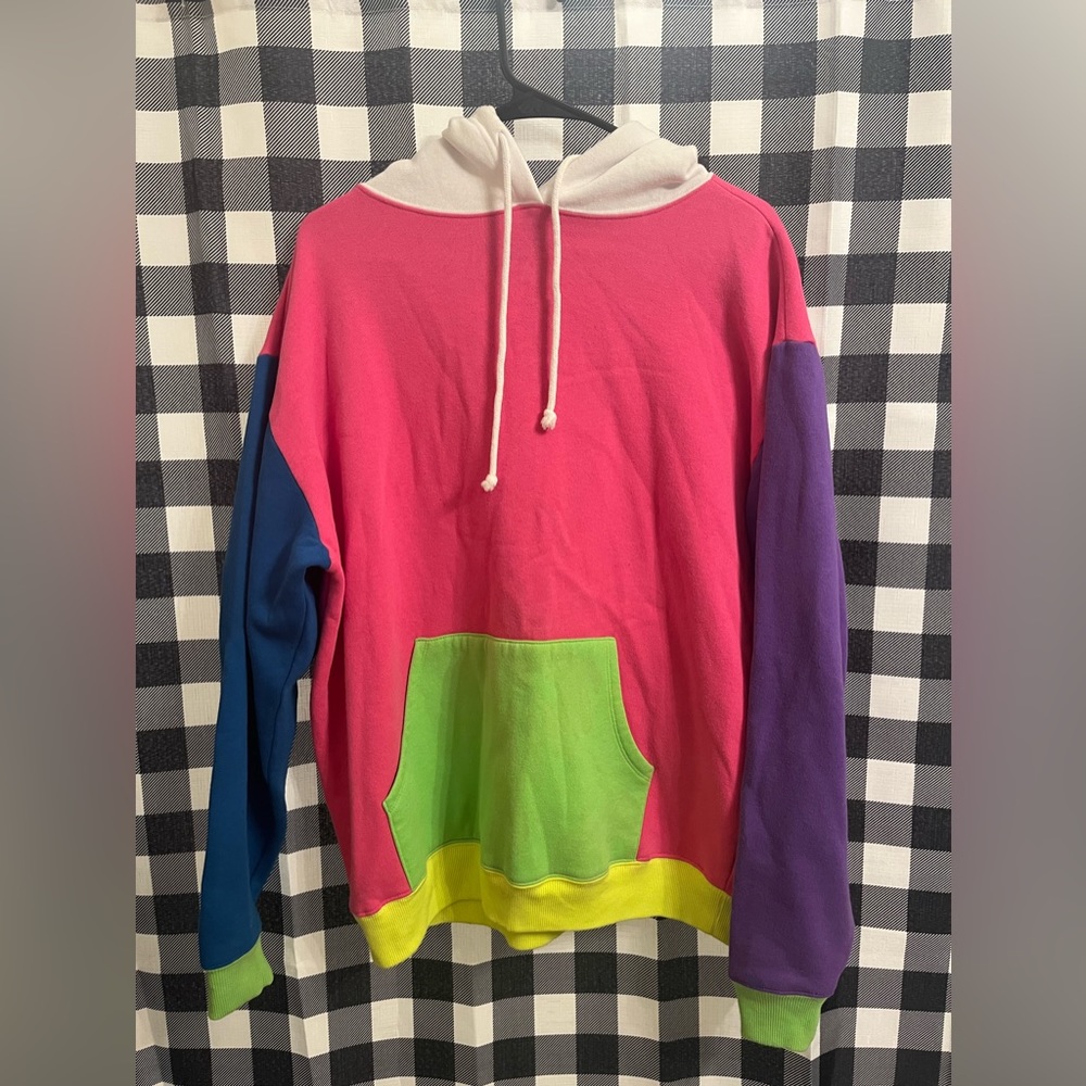 Multi color blocked hoodie